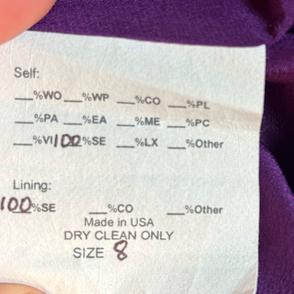 Tuleh silk long-sleeved midi dress - size 8 - Picture 12 of 14